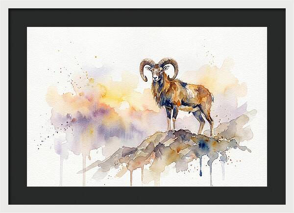 Mouflon In Majestic Pose