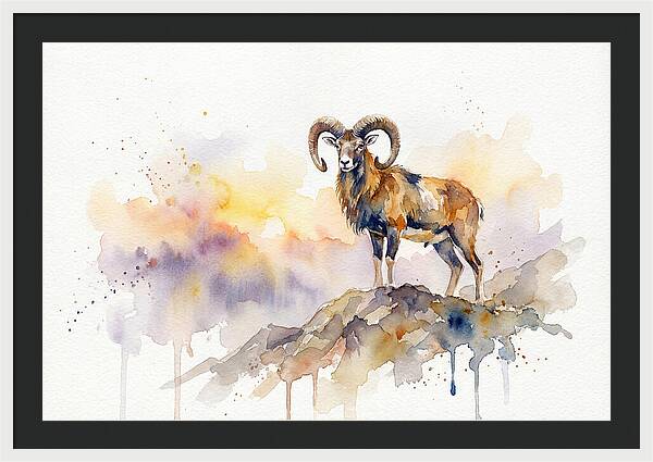 Mouflon In Majestic Pose