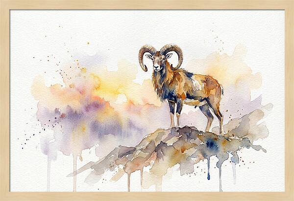 Mouflon In Majestic Pose