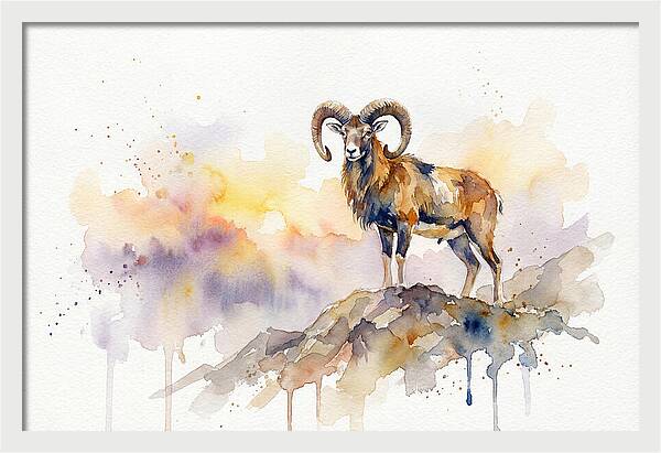 Mouflon In Majestic Pose