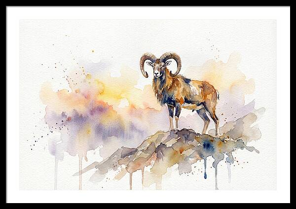 Mouflon In Majestic Pose