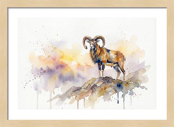 Mouflon In Majestic Pose