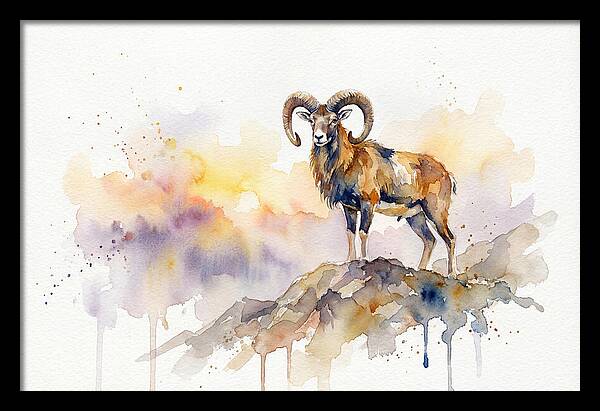 Mouflon In Majestic Pose