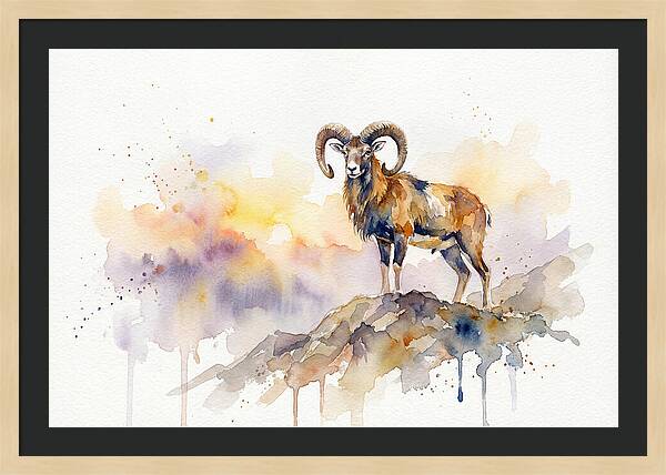 Mouflon In Majestic Pose