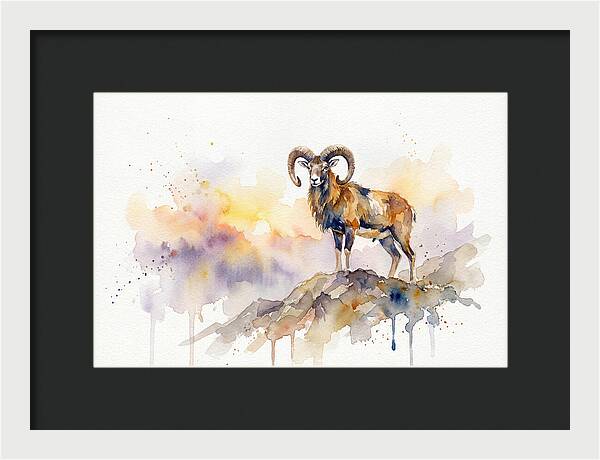 Mouflon In Majestic Pose