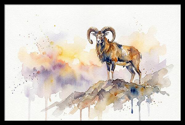Mouflon In Majestic Pose