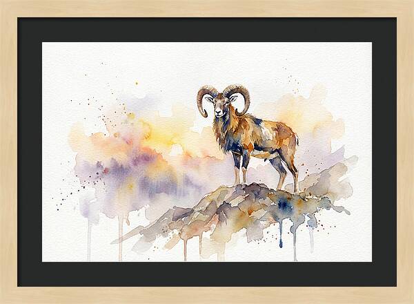 Mouflon In Majestic Pose