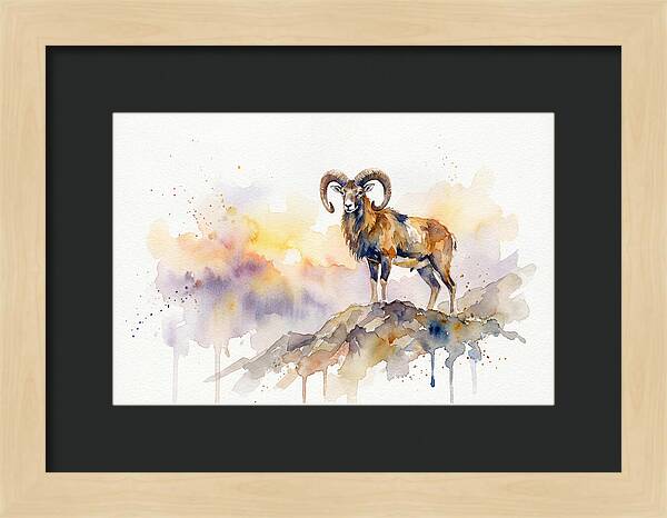 Mouflon In Majestic Pose