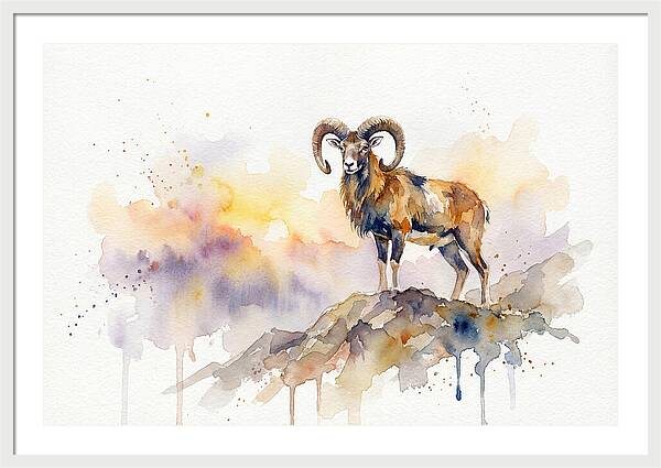 Mouflon In Majestic Pose