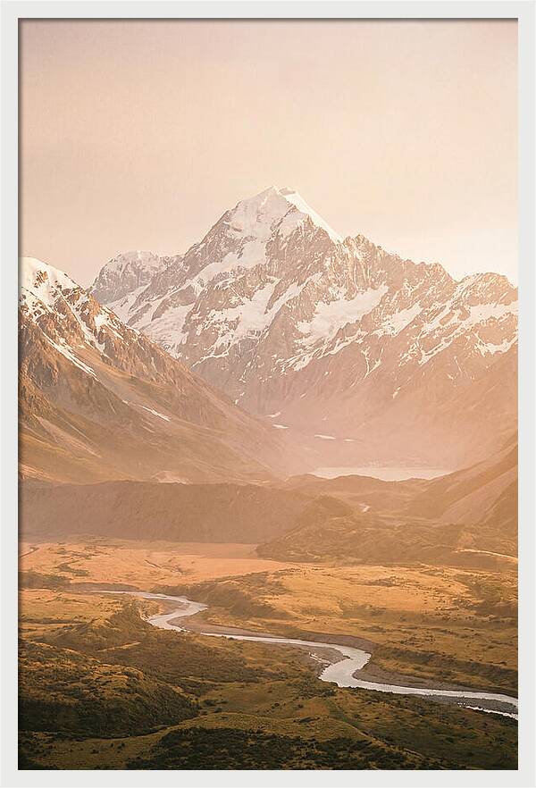 Mount Cook Reflection Warmth