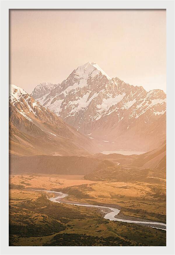 Mount Cook Reflection Warmth