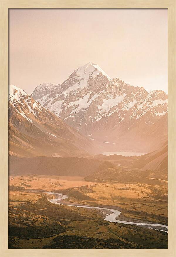 Mount Cook Reflection Warmth