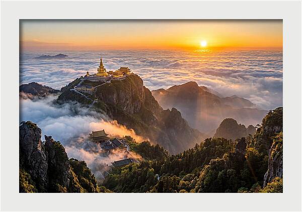 Mount Emei Above The Clouds