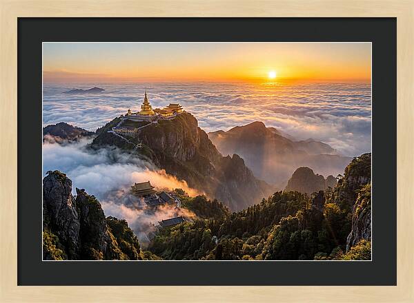 Mount Emei Above The Clouds
