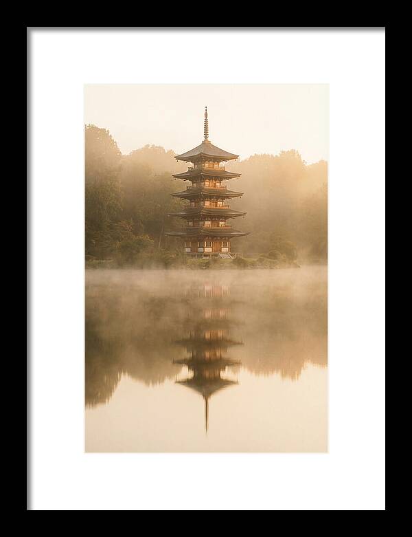 Mount Fuji Pagoda Reflection