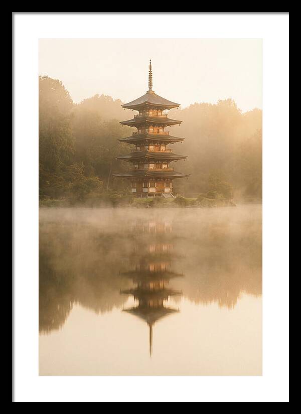Mount Fuji Pagoda Reflection