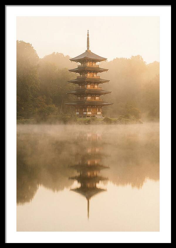 Mount Fuji Pagoda Reflection