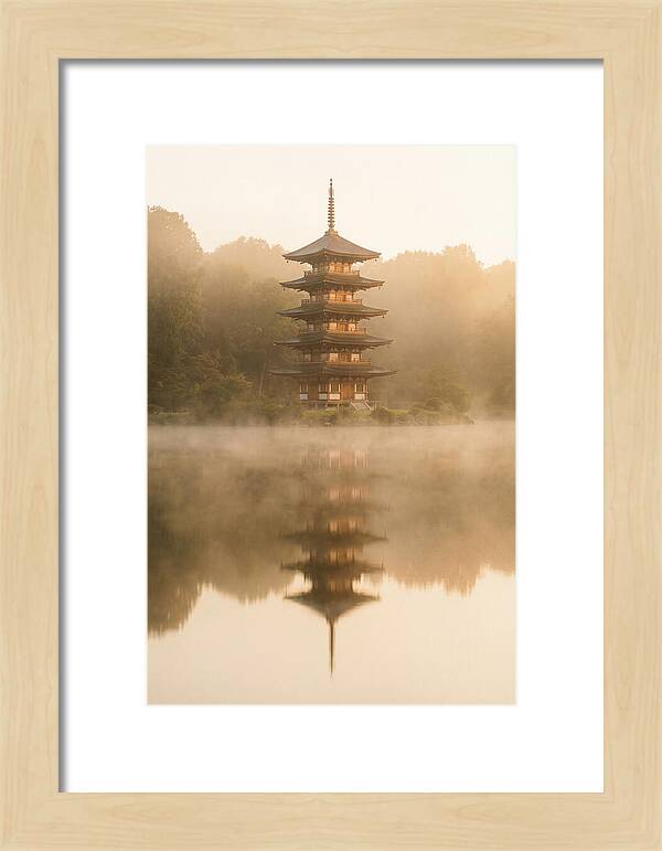 Mount Fuji Pagoda Reflection