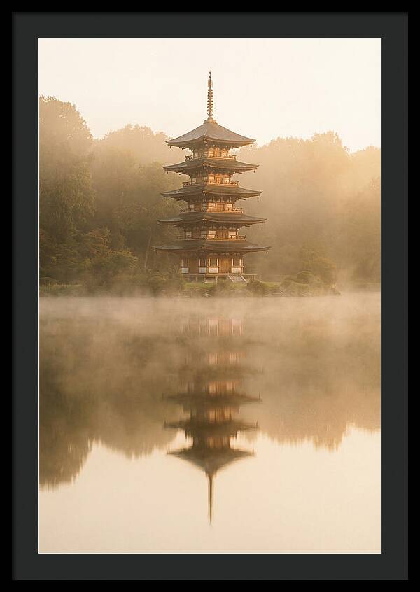 Mount Fuji Pagoda Reflection
