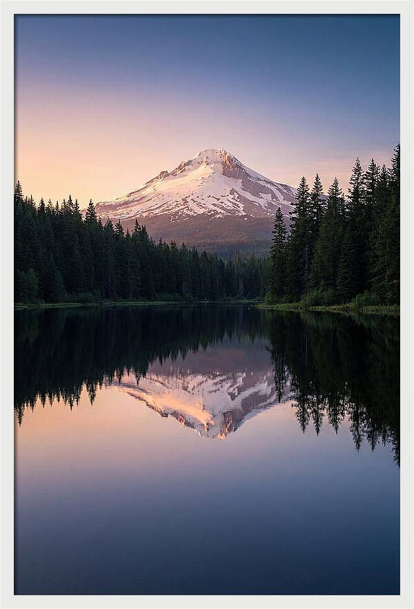 Mount Hood Reflected In Mirror Lake