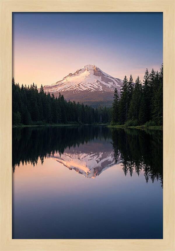 Mount Hood Reflected In Mirror Lake