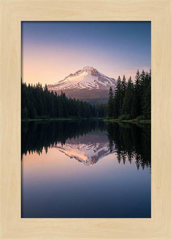 Mount Hood Reflected In Mirror Lake