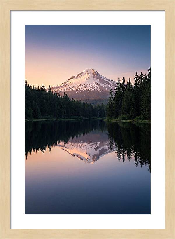 Mount Hood Reflected In Mirror Lake