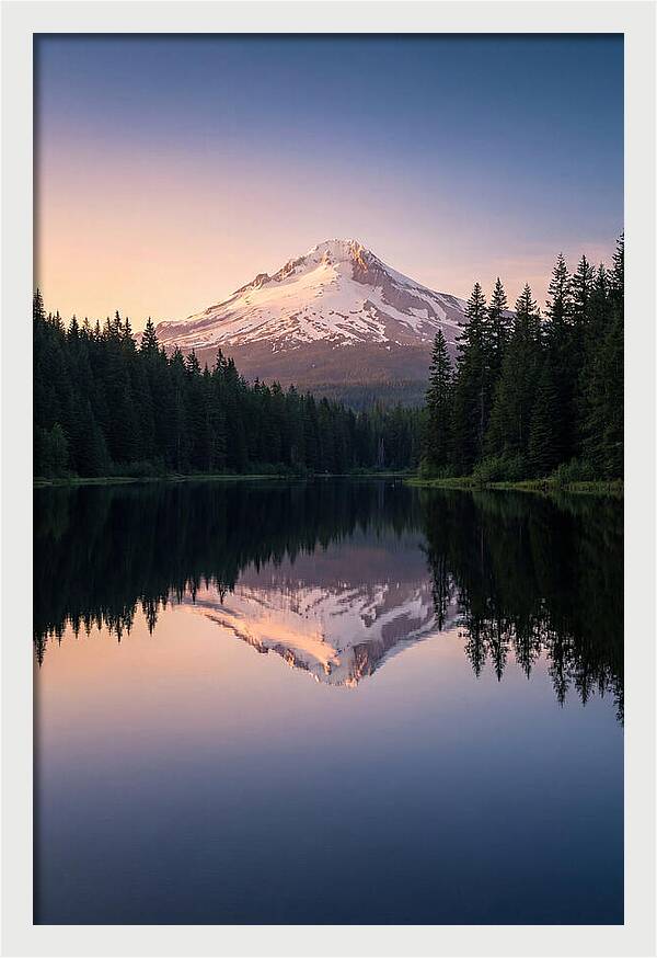 Mount Hood Reflected In Mirror Lake
