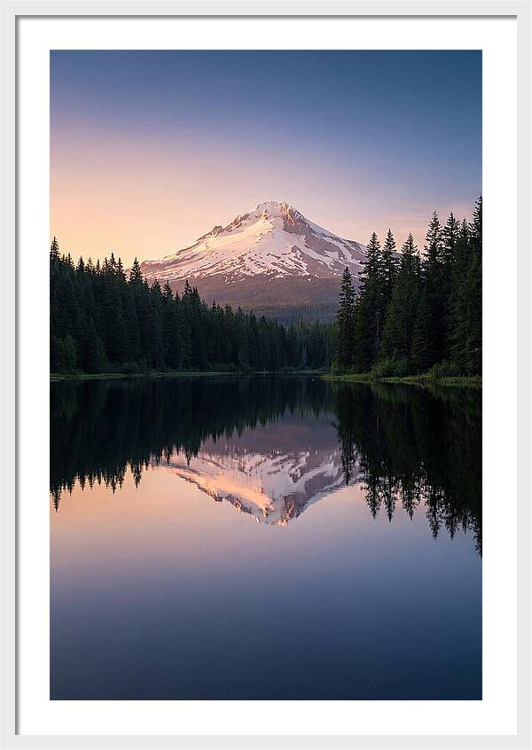 Mount Hood Reflected In Mirror Lake