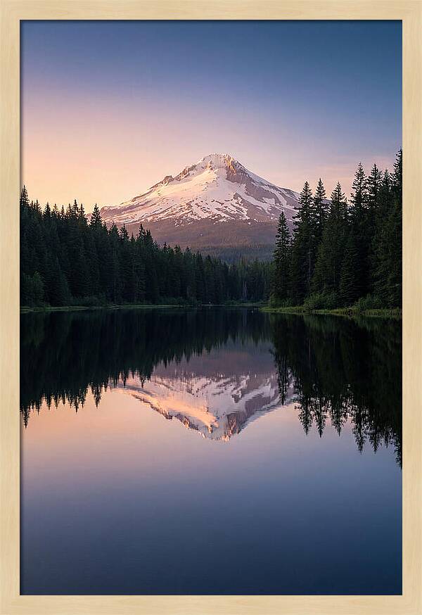 Mount Hood Reflected In Mirror Lake