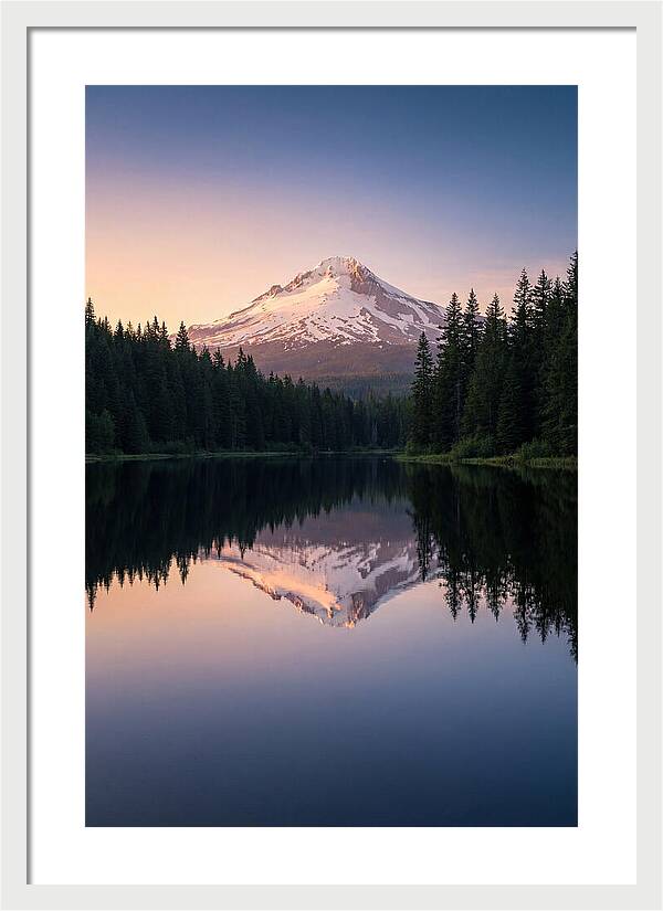 Mount Hood Reflected In Mirror Lake