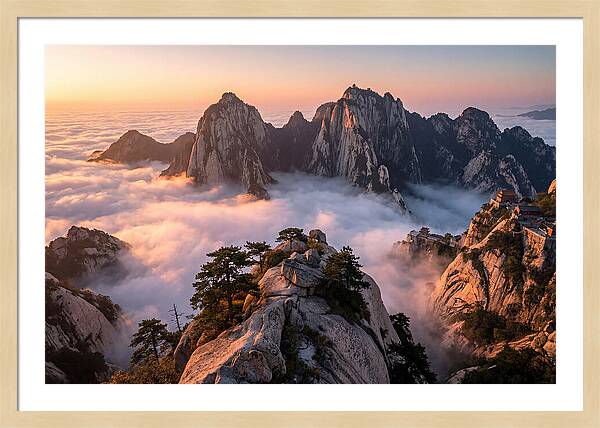 Mount Hua At Sunrise