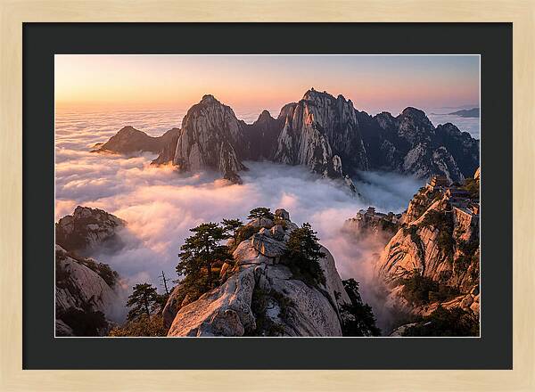 Mount Hua At Sunrise