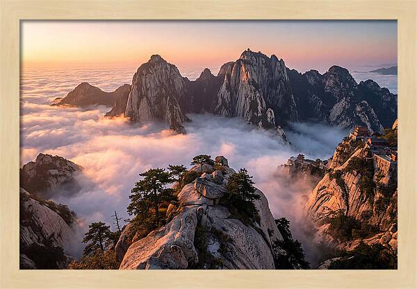 Mount Hua At Sunrise