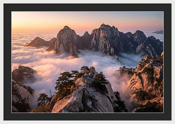 Mount Hua At Sunrise