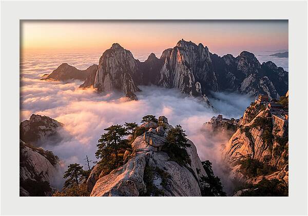 Mount Hua At Sunrise