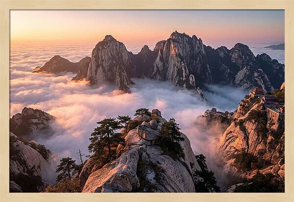 Mount Hua At Sunrise