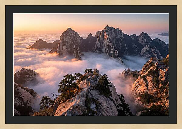Mount Hua At Sunrise