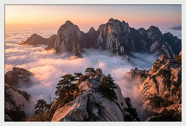 Mount Hua At Sunrise