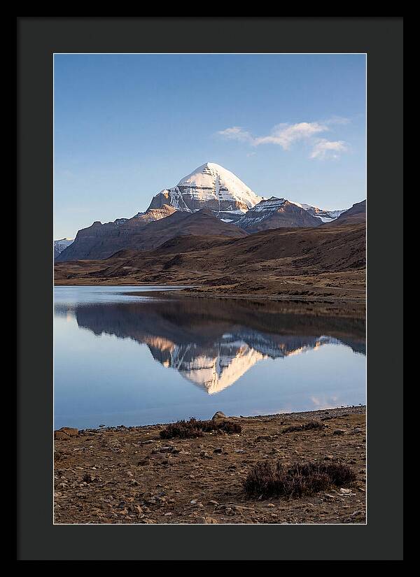 Mount Kailash Reflected At Dawn