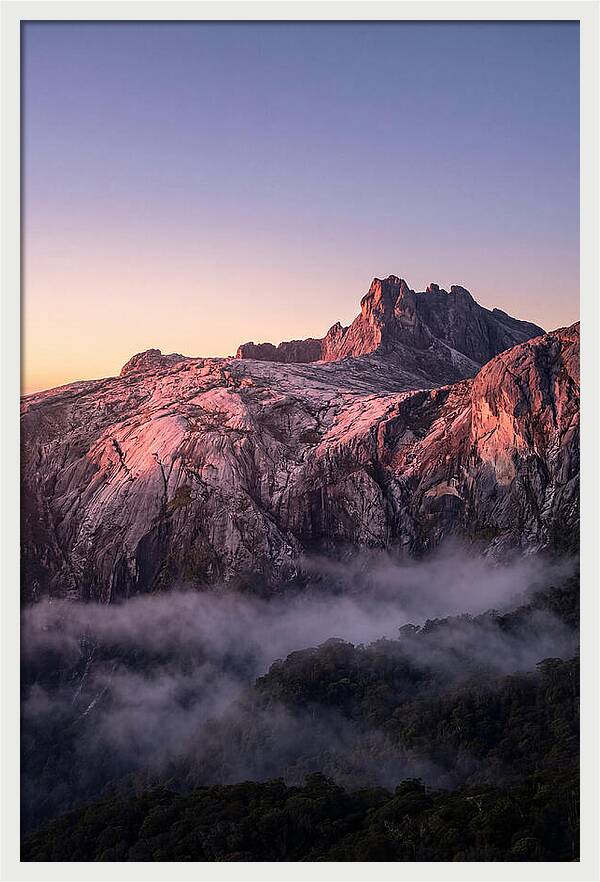 Mount Kinabalu At Sunrise