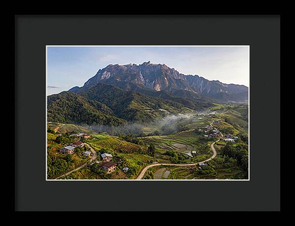 Mount Kinabalu Overlooking Countryside