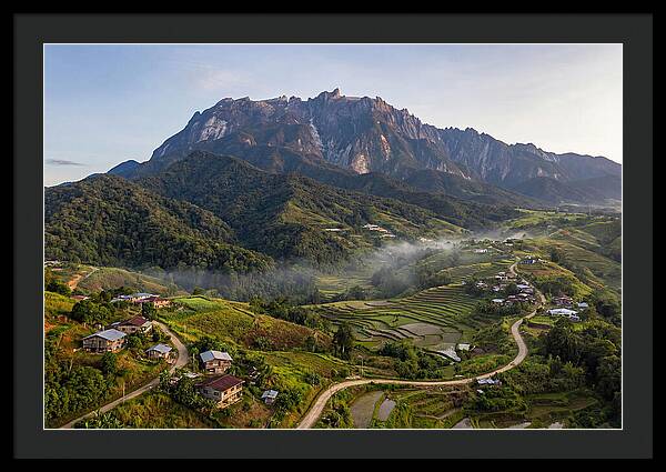 Mount Kinabalu Overlooking Countryside