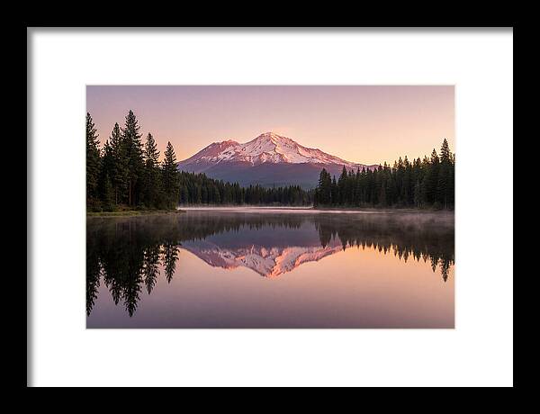 Mount Shasta Reflected In Morning Light