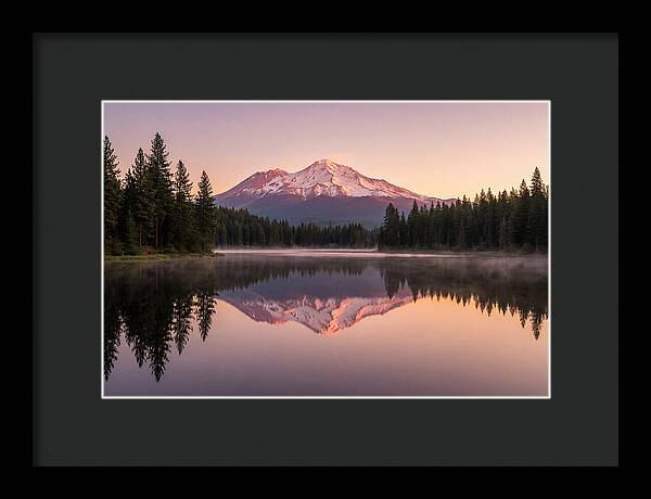 Mount Shasta Reflected In Morning Light