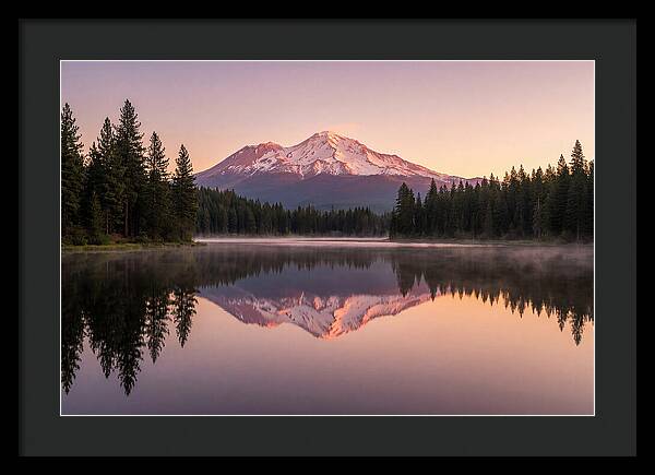 Mount Shasta Reflected In Morning Light