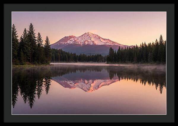 Mount Shasta Reflected In Morning Light