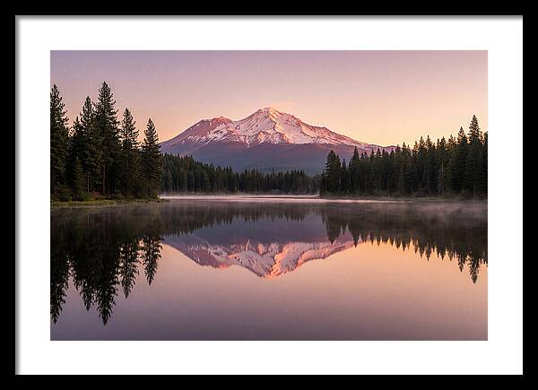 Mount Shasta Reflected In Morning Light