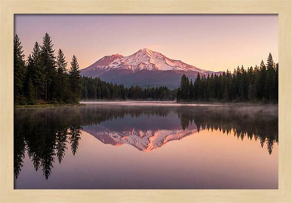 Mount Shasta Reflected In Morning Light