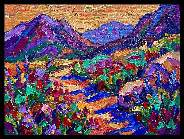 Mountain Blooms In Tranquil Harmony